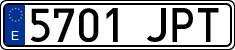 License plates of Spain, Ordinary (2000)