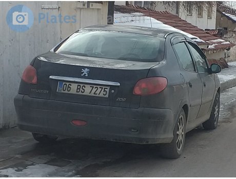 06 BS 7275, Peugeot 206