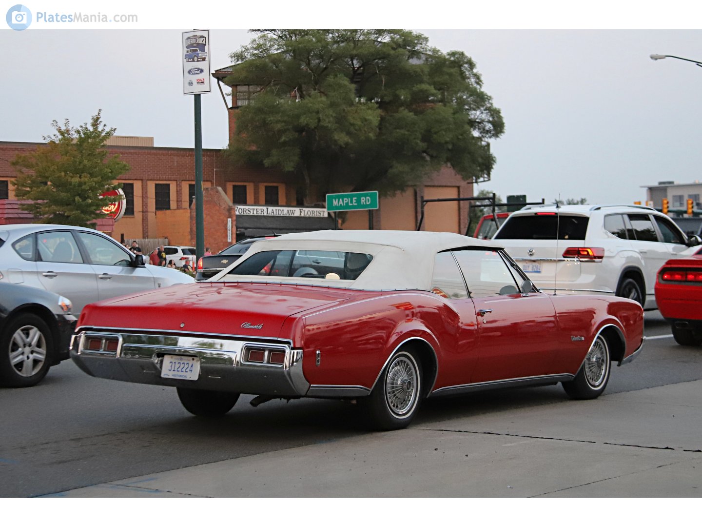 312224, Oldsmobile 88 6th gen 1968 2-door Convertible (5467; B-body), 3rd facelift, 1967–1968