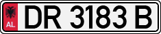 License plate of Albania, Cars (1993)