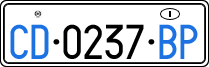 License plate of Italy, Diplomatic