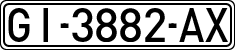 License plates of Spain, 1971 year series