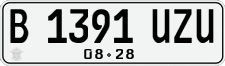 License plate of Indonesia, Regular plates