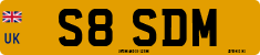 License plate of the United Kingdom, 1983 year system