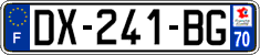 French license plate, SIV (ordinary)