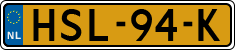 License plate of the Netherlands, Cars