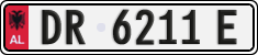 License plate of Albania, Cars (1993)