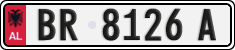 License plate of Albania, Cars (1993)