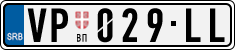 License plate of Serbia, Cars