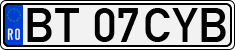 License plate of Romania, Regular plates