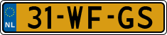 License plate of the Netherlands, Trailers