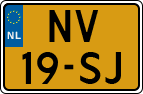 License plate of the Netherlands, Cars