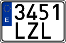 License plates of Spain, Ordinary (2000)