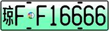 License plate of China, Electric vehicles