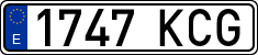 License plates of Spain, Ordinary (2000)