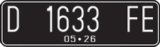 License plate of Indonesia, Regular plates
