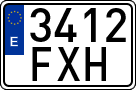 License plates of Spain, Ordinary (2000)