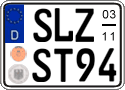 German license plate, Seasonal plates