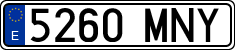 License plates of Spain, Ordinary (2000)