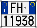License plate of Italy, Motorcycles (1994 year series)