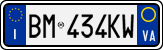 License plate of Italy, Cars (1994 year series)