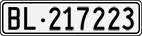 License plate of Switzerland, Cars