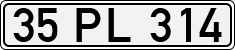 License plate of Turkey, Regular plates