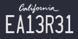 California, Temporary (AB12C34)