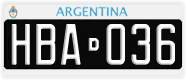 License plate of Argentina, Cars (1995, ABC 123)