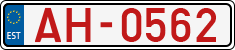 License plate of Estonia, Transit plates