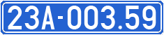 License plate of Vietnam, Government and public administrations