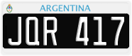 License plate of Argentina, Cars (1995, ABC 123)