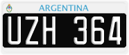 License plate of Argentina, Cars (1995, ABC 123)