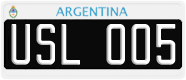 License plate of Argentina, Cars (1995, ABC 123)