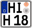 German license plate, Regular plates