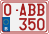 License plate of Belgium, Regular plates (2010)