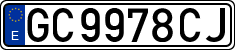 License plates of Spain, 1971 year series
