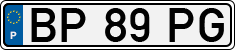 License plate of Portugal, Regular plates