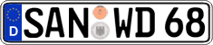 German license plate, Regular plates