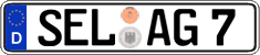 German license plate, Regular plates