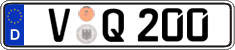 German license plate, Regular plates