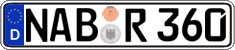German license plate, Regular plates