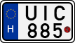 license plates of Hungary, Motorcycles (1990)