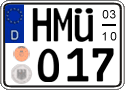 German license plate, Seasonal plates