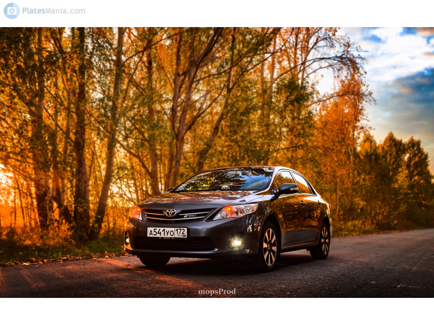 а 541 уо 172, Toyota Corolla 10th gen (Altis) Sedan (E140/E150), 2006–2013 (–2020 for ZA-market)