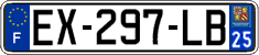 French license plate, SIV (ordinary)
