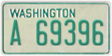 Washington, Vanity Plates