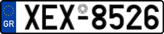 License plate of Greece, Cars