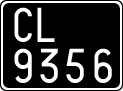 License plate of Italy, Cars (1927 year series)