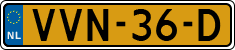 License plate of the Netherlands, Light Commercial Vehicles (1994 system)